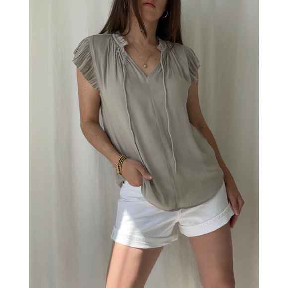 MEGAN BLOUSE — In Warm Gray - Picture 6 of 6